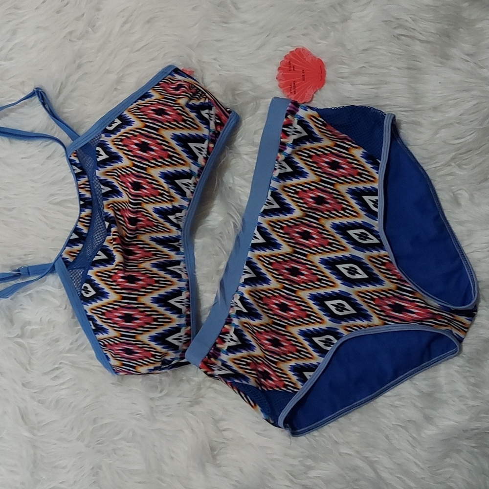 Padded 2 Piece Print swimwear 2X